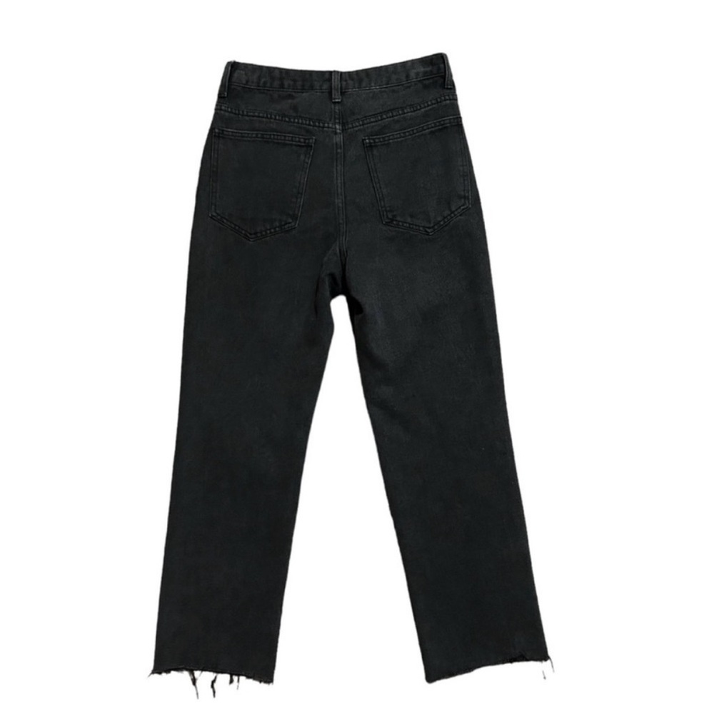 GIANNI BINI Stella black distressed straight leg jeans - Picture 4 of 8